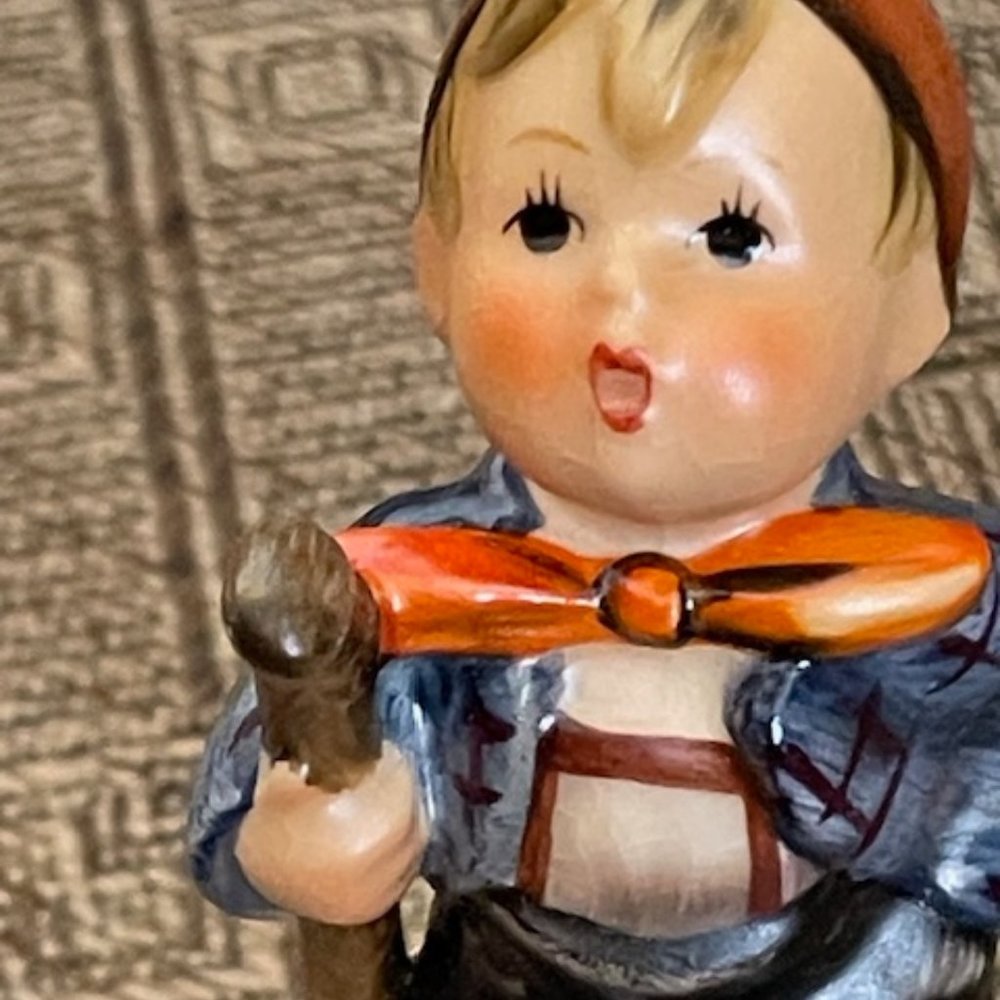 Vintage Hummel/goebel # 16 "Little Hiker" boy figure
